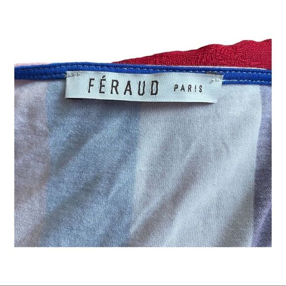 Louis Feraud Shift Dress Multicolor Abstract Flutter Short Sleeve Sheath Women 6 - Picture 6 of 8